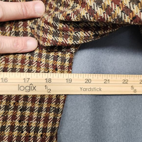 Vtg Pendleton Knockabouts Women Blazer 10 Wool Blend Tweed Faux Suede Collar USA - Picture 5 of 13